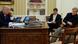 Trump, Flynn and Bannon in the Oval Office at the White House Trump, Flynn and Bannon in the Oval Office at the White House