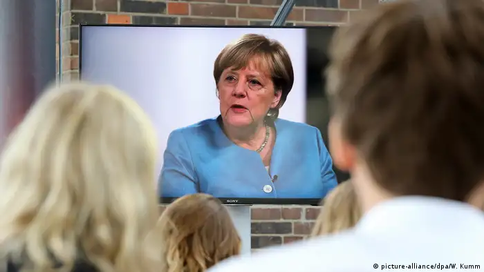Deutschland Merkel Interview mit YouTubern