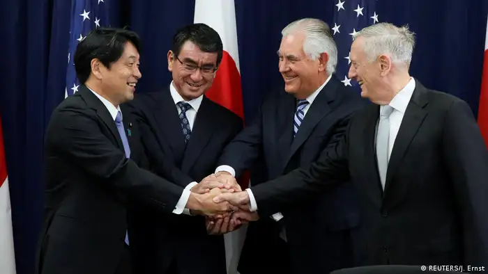 USA | Japans Verteidigungsminister Itsunori Onodera und Außenminister Taro Kono treffen auf US Außenminister Rex Tillerson und Verteidigungsminister James Mattis