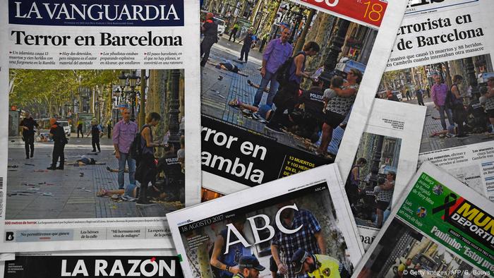 Barcelona Terror Zeitungen Presseschau