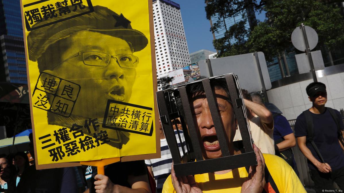 Thousands Protest Jailing Of Activists In Hong Kong – DW – 08/20/2017