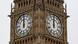Big Ben chimes at noon on August 21 in London Big Ben chimes at noon on August 21 in London