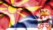 The flags of Macedonia and Serbia The flags of Macedonia and Serbia
