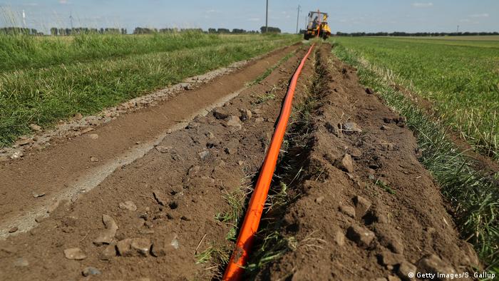 Cables being laid in Saxony-Anhalt