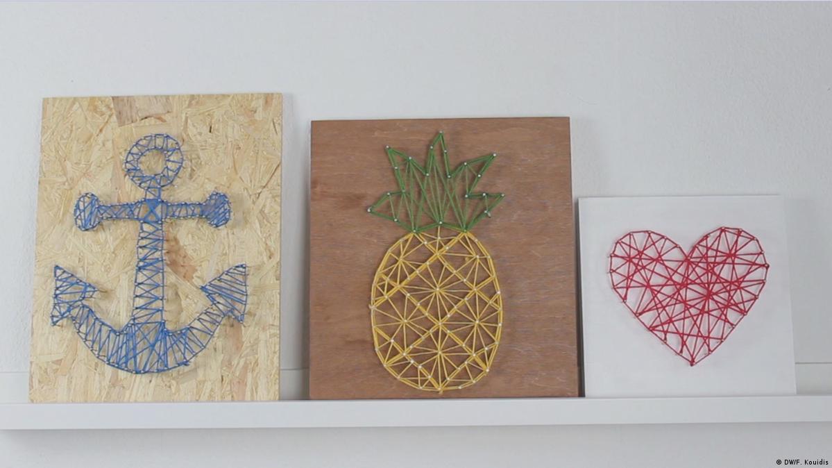How to make a string art picture – DW – 05/04/2018