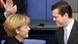 Guttenberg shaking hands with Angela Merkel Guttenberg shaking hands with Angela Merkel