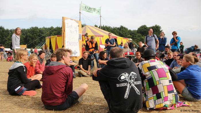 Deutschland Klimacamp bei Erkelenz: Braunkohleprotest