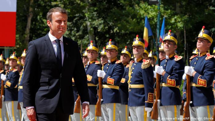 
Frankreich Rumänien Macron zum Besuch in Bukarest