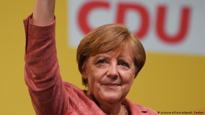 Angela Merkel em agosto de 2017