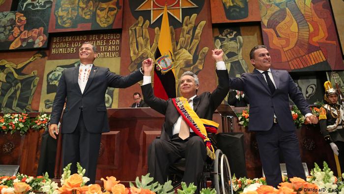 Ecuador | Rafael Correa und Lenin Moreno (DW/dpa/D. Tapia)
