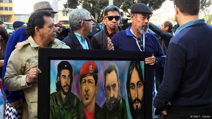 Kolumbien Bogota FARC-Delegierte (DW/T. Käufer)