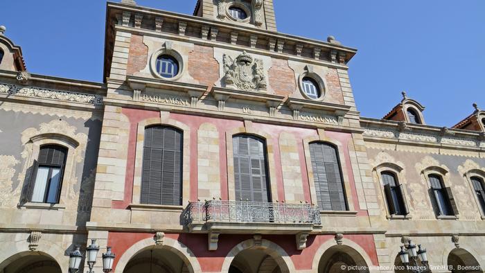 The building of the parliament of Catalonia