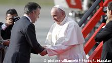 Папа Римський Франциск прибув до Колумбії підтримати мирний процес