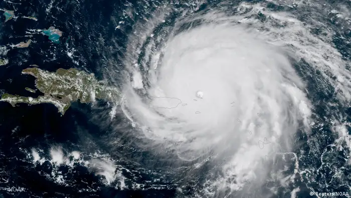 Bildergalerie Irma Satellitenaufnahme über Puerto Rico