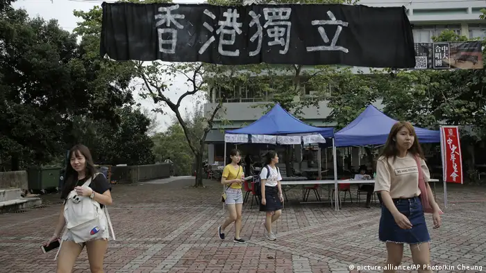 Hongkong Protest für Unabhängigkeit