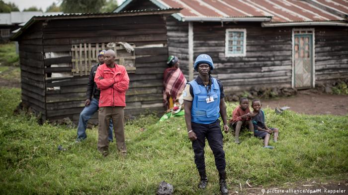 Senegalesischer UN-Blauhelmsoldat im Kongo