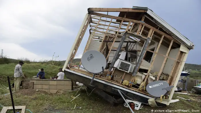 House in Puerto Rico destroyed by Hurricane Irma
