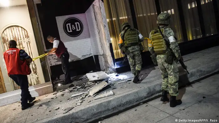 Mexiko Erdbeben | Schaden in Veracruz (Getty Images/AFP/V. Razo)