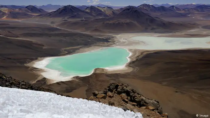 Laguna Verde en Bolivia.