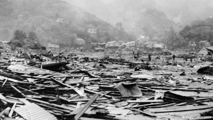 Damage from the Chilean earthquake of 1960 (Getty Images/AFP)