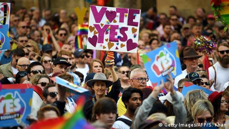 Australien Demonstration für homosexuelle Ehe in Sydney (Getty Images/AFP/S. Khan)