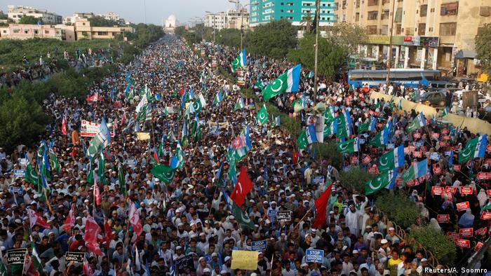 Krise Myanmar - Proteste in Pakistan (Reuters/A. Soomro)