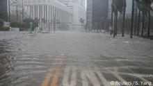 Flooding begins in the Brickell neighborhood as Hurricane Irma passes Miami, Florida, U.S. September 10, 2017. REUTERS/Stephen Yang