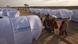 UNHCR tents at a refugee camp in Libya UNHCR tents at a refugee camp in Libya