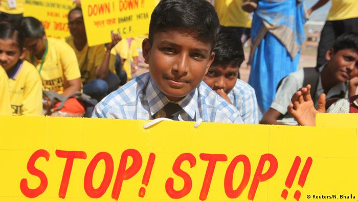 Indien | Nobelpreisträger Satyarthi startet Marsch für missbrauchte Kinder (Reuters/N. Bhalla)