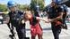 Turkish police arrest a protester outside the trial of Nuriye Gulmen and Semih Ozakca Turkish police arrest a protester outside the trial of Nuriye Gulmen and Semih Ozakca