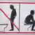 Placa indica que homens devem urinar sentados