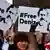 Акция протеста против Ареста Дениза Юджела перед посольством Турции в Берлине