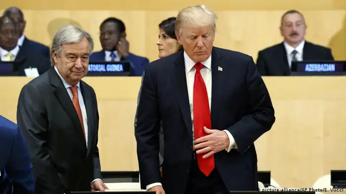 USA UN Generalversammlung in New York Donald Trump und Antonio Guterres