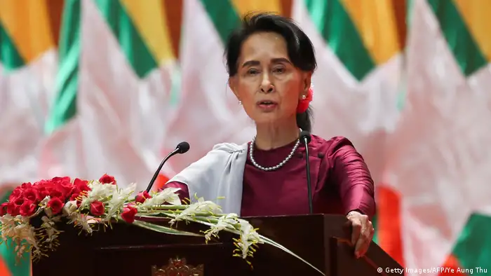 Myanmar Aung San Suu Kyi (Foto: Getty Images/AFP/Ye Aung Thu)