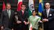 Sigmar Gabriel, Taro Kono, Sushma Swaraj und Aloysio Nunes Sigmar Gabriel, Taro Kono, Sushma Swaraj und Aloysio Nunes