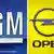 Company logos of General Motors and Opel