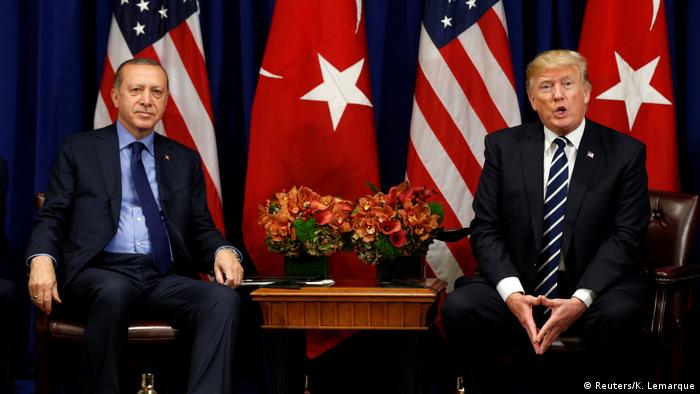 USA trump und Erdogan Treffen in New York (Reuters/K. Lemarque)