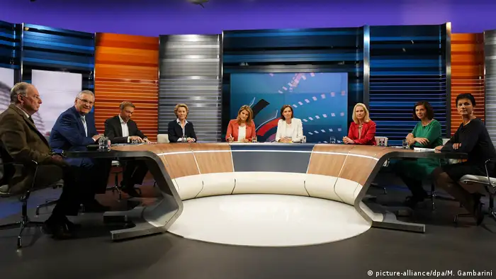 Schlussrunde von ARD und ZDF zur Bundestagswahl | Gruppenbild