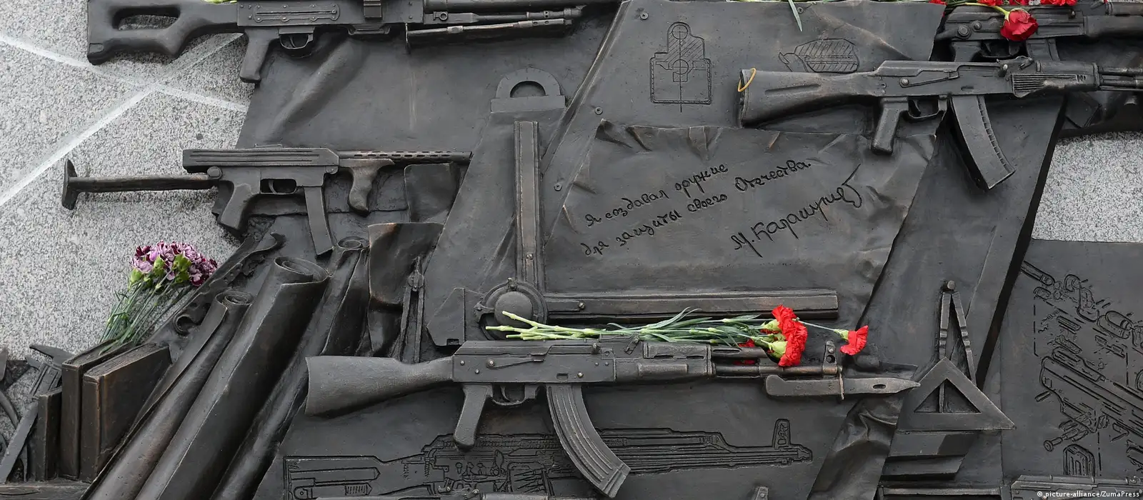 Nazi gun removed from statue of AK-47 founder Kalashnikov