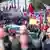 Demonstration in Bochum von Thyssen-Arbeitern