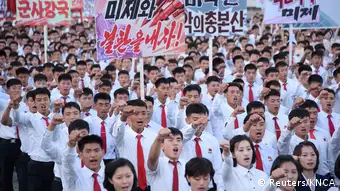 Nordkorea Pjöngjang Demonstration gegen USA