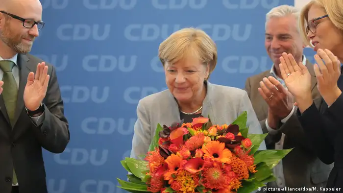 Deutschland Bundestagswahl CDU Merkel PK