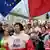 Polen Warschau Proteste vor Präsidentenpalast gegen Justizreform