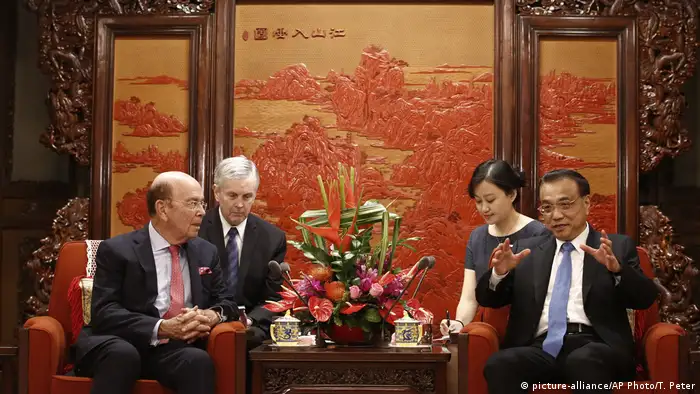 China Peking Wirtschaftsminister Wilbur Ross