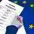 Stilisierter Stimmzettel zur Europawahl