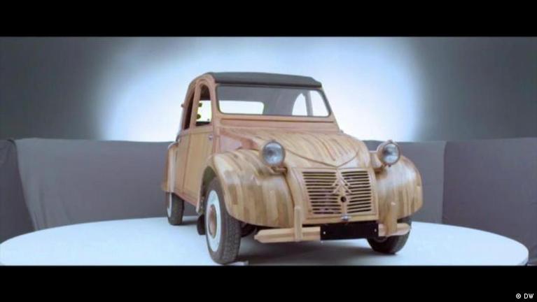 An automotive legend made of wood