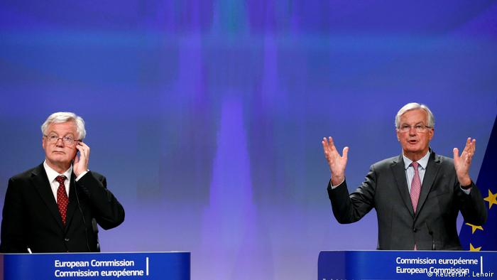 Belgien Brexit-Gespräche David Davis und Michel Barnier (Reuters/F. Lenoir)