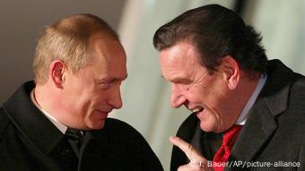Герхард Шредер и Владимир Путин, 2004 год