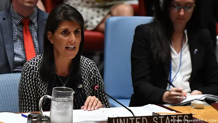 UN-Sicherheitsrat- US-Botschafterin Nikki Haley zur Gewalt in Myanmar