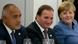 De dcha. a izqda.: Angela Merkel, con Stefan Lofven y Bokyo Borisov. De dcha. a izqda.: Angela Merkel, con Stefan Lofven y Bokyo Borisov.